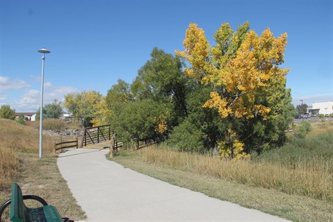 The Cheyenne Greenway during fall.