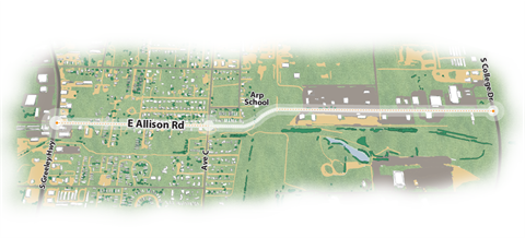 The East Allison Road corridor in Cheyenne.