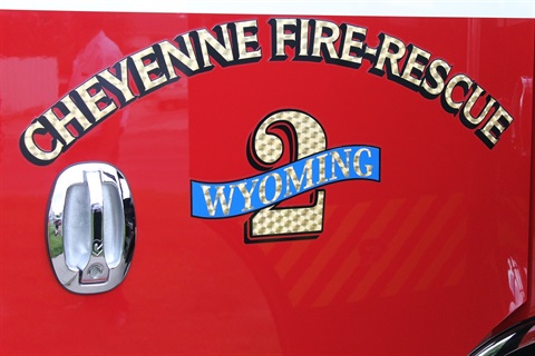 Cheyenne Fire Rescue truck closeup