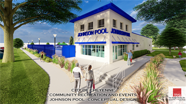 A rendering of the future Johnson Pool.